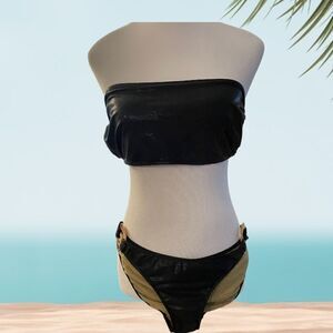 BABY PHAT 2 PIECE BIKINI IN BLACK, Sz LG